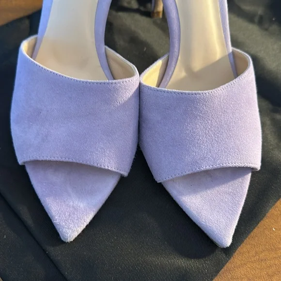 L'AGENCE Women's Blue Slide Sandals - Picture 4 of 6